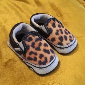 Baby Leopard Vans shoes size 1